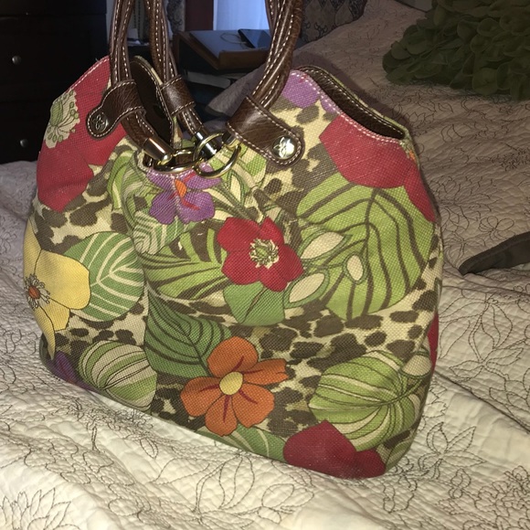 Floral Shoulder Purse, RELIC by FOSSIL, Clean - Picture 7 of 7